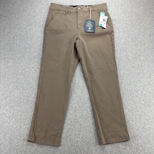 Democracy Ab Solution Pants Womens 10 Tan High Rise Slimming Capri Trousers NWT
